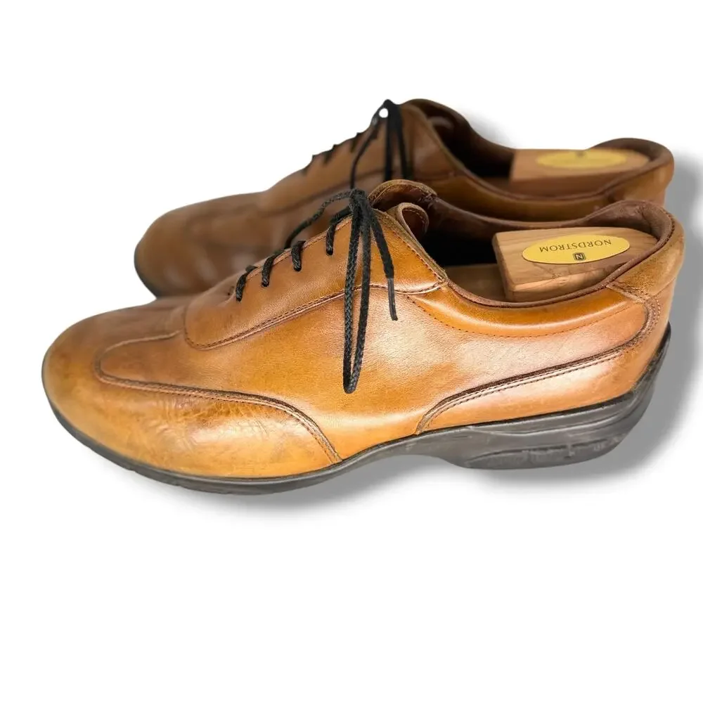 Allen Edmonds Wilbert Split Toe Comfort Oxfords Brown Leather Men's Size 9.5 C